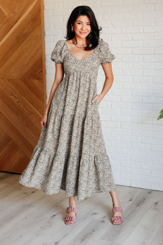 A Moment of Love Balloon Sleeve Dress - Loving God
