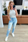 Aiden High Rise Patch Pocket Distressed Boyfriend Jeans - Loving God