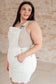 Anna High Rise Garment Dyed Cutoff Shortalls in Ecru - Loving God
