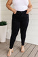 Audrey High Rise Control Top Classic Skinny Jeans in Black - Loving God