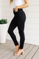 Audrey High Rise Control Top Classic Skinny Jeans in Black - Loving God