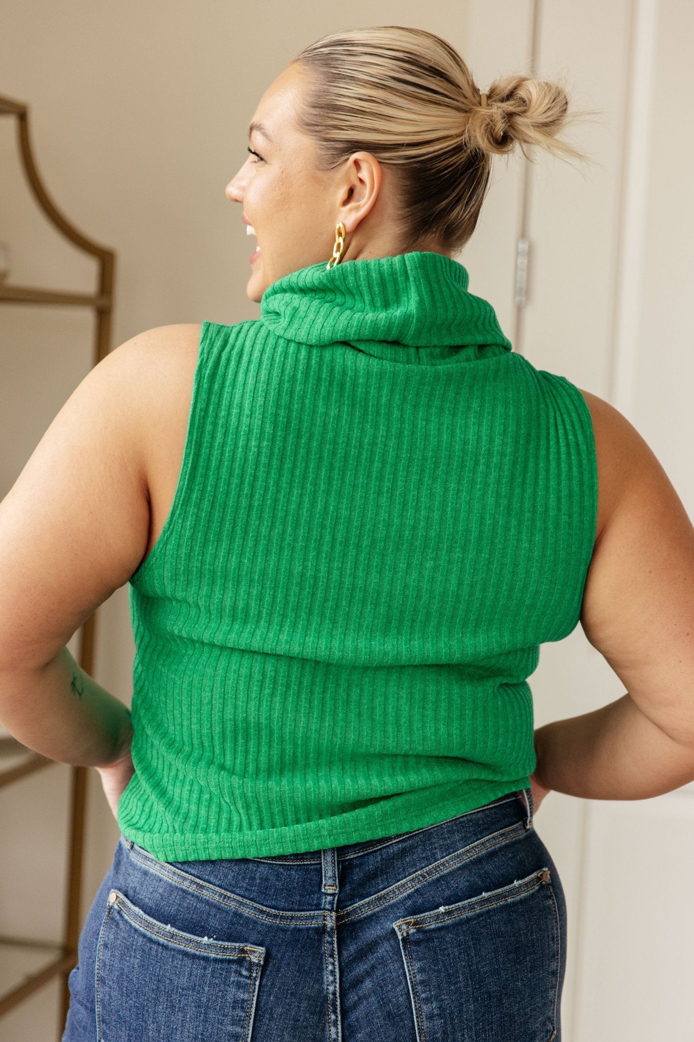 Before You Go Sleeveless Turtleneck Sweater - Loving God