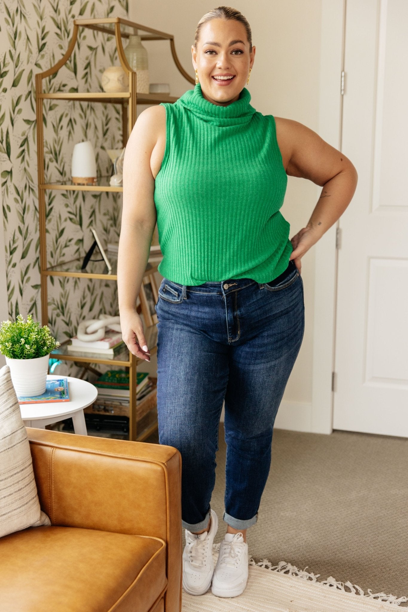 Before You Go Sleeveless Turtleneck Sweater - Loving God