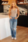 Bree High Rise Control Top Distressed Straight Jeans - Loving God