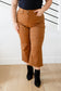 Briar High Rise Control Top Wide Leg Crop Jeans in Camel - Loving God