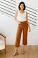 Briar High Rise Control Top Wide Leg Crop Jeans in Camel - Loving God