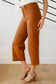 Briar High Rise Control Top Wide Leg Crop Jeans in Camel - Loving God