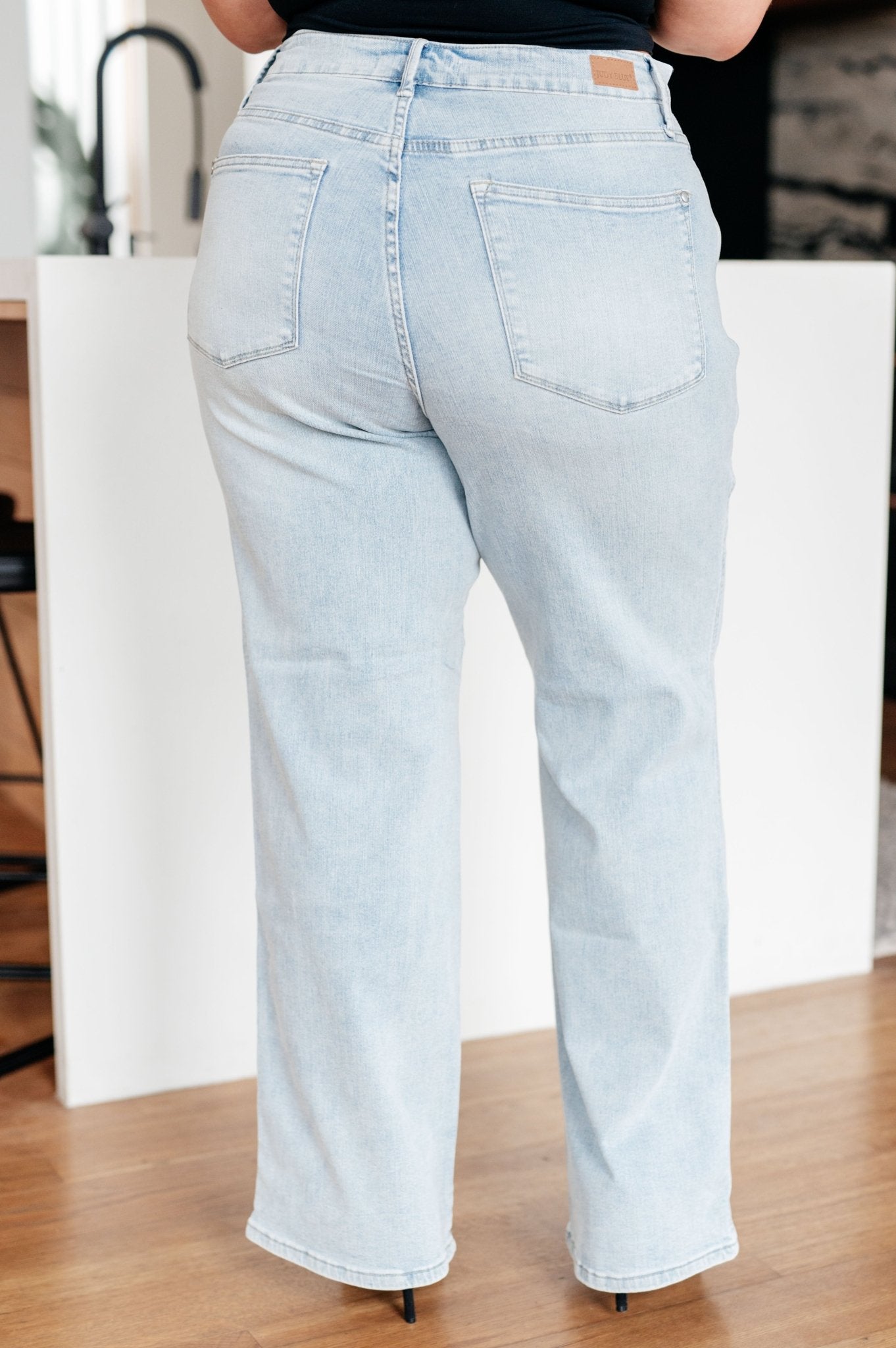 Brooke High Rise Control Top Vintage Wash Straight Jeans - Loving God