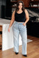 Brooke High Rise Control Top Vintage Wash Straight Jeans - Loving God