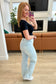 Brooke High Rise Control Top Vintage Wash Straight Jeans - Loving God