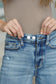 Callie High Rise Adjustable Button Cutoff Shorts - Loving God