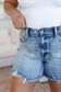 Callie High Rise Adjustable Button Cutoff Shorts - Loving God