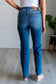 Campbell High Rise Center Seam Detail Straight Jeans - Loving God