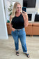 Campbell High Rise Center Seam Detail Straight Jeans - Loving God