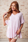 Can't Find the Words V - Neck Blouse - Loving God