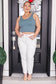 Charlene High Rise Jogger in Ecru - Loving God