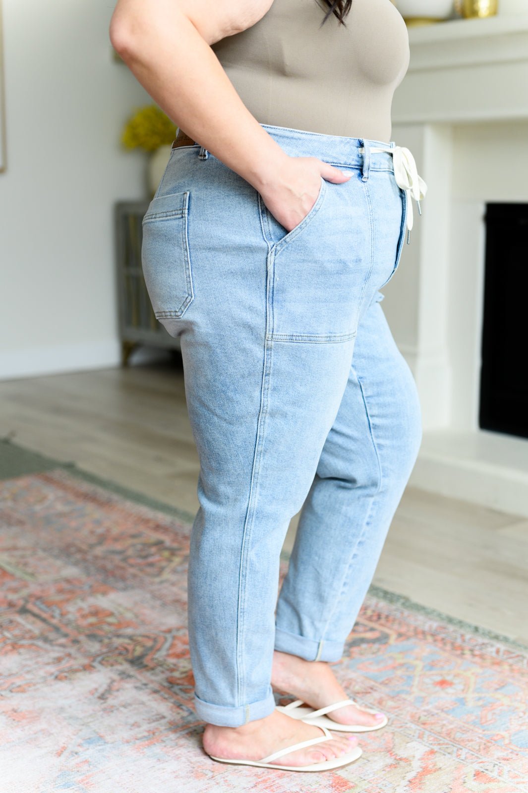 Cooper High Rise Vintage Denim Jogger - Loving God
