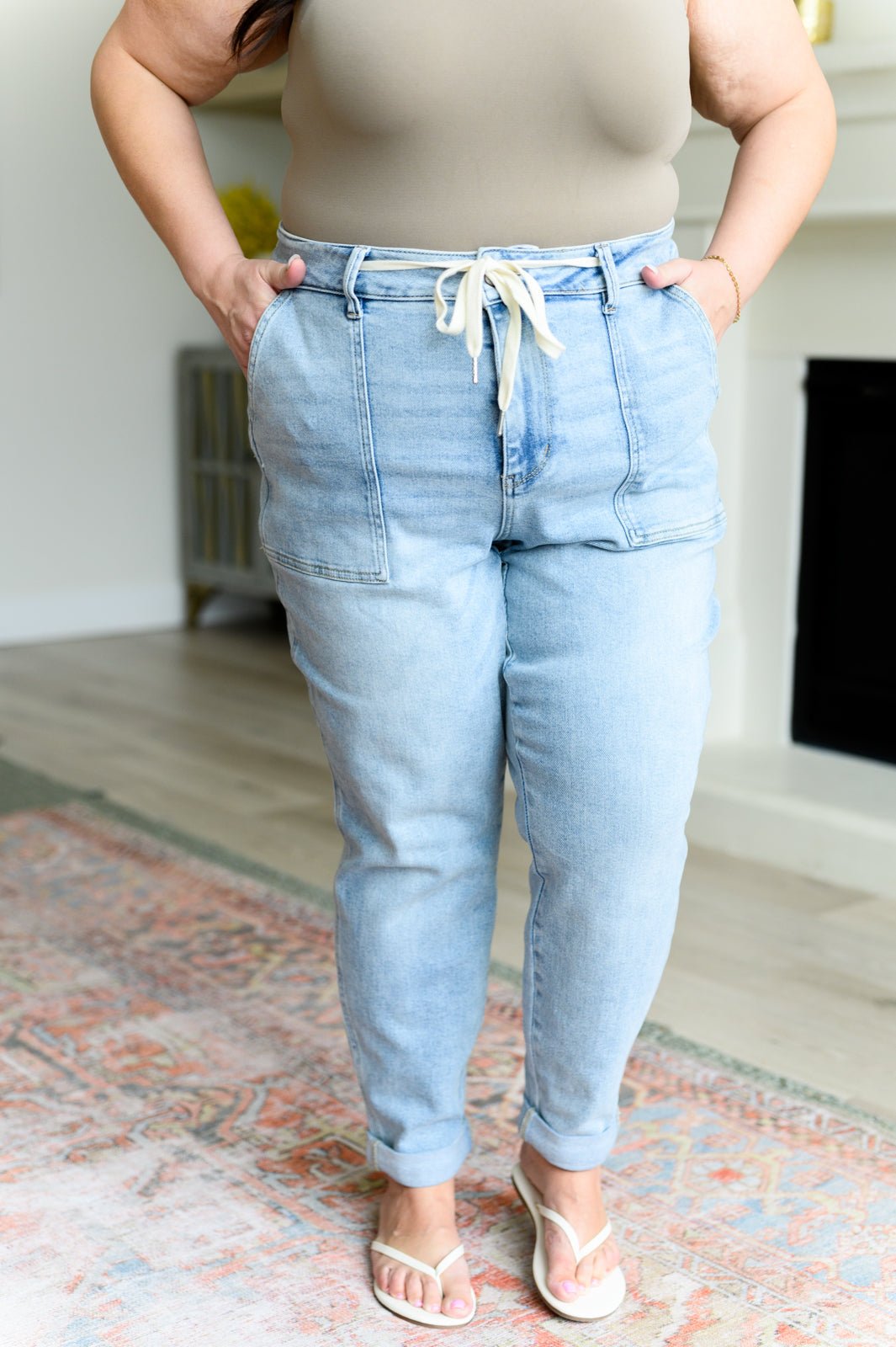 Cooper High Rise Vintage Denim Jogger - Loving God