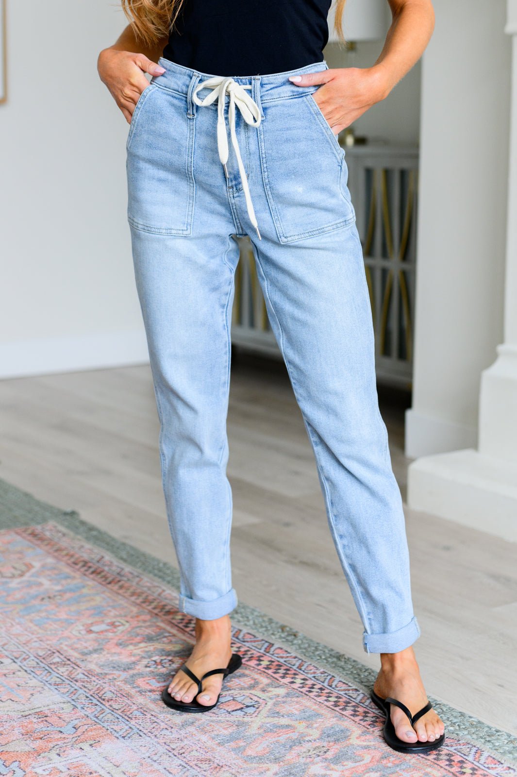 Cooper High Rise Vintage Denim Jogger - Loving God
