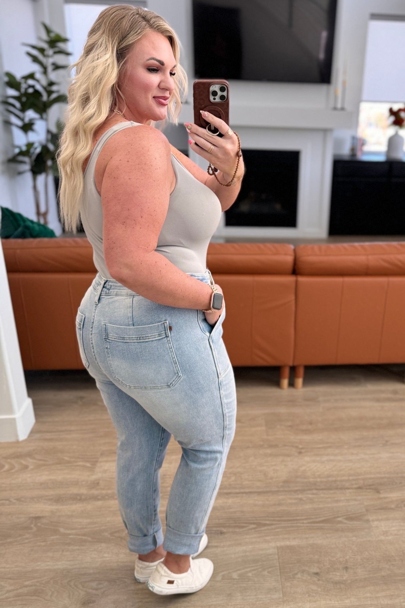Cooper High Rise Vintage Denim Jogger - Loving God