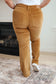 Cordelia Bootcut Corduroy Pants in Camel - Loving God