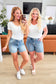 Elle High Rise Rhinestone Cutoff Shorts - Loving God