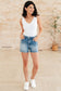 Elle High Rise Rhinestone Cutoff Shorts - Loving God
