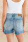 Elle High Rise Rhinestone Cutoff Shorts - Loving God