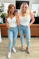 Eloise Mid Rise Control Top Distressed Skinny Jeans - Loving God