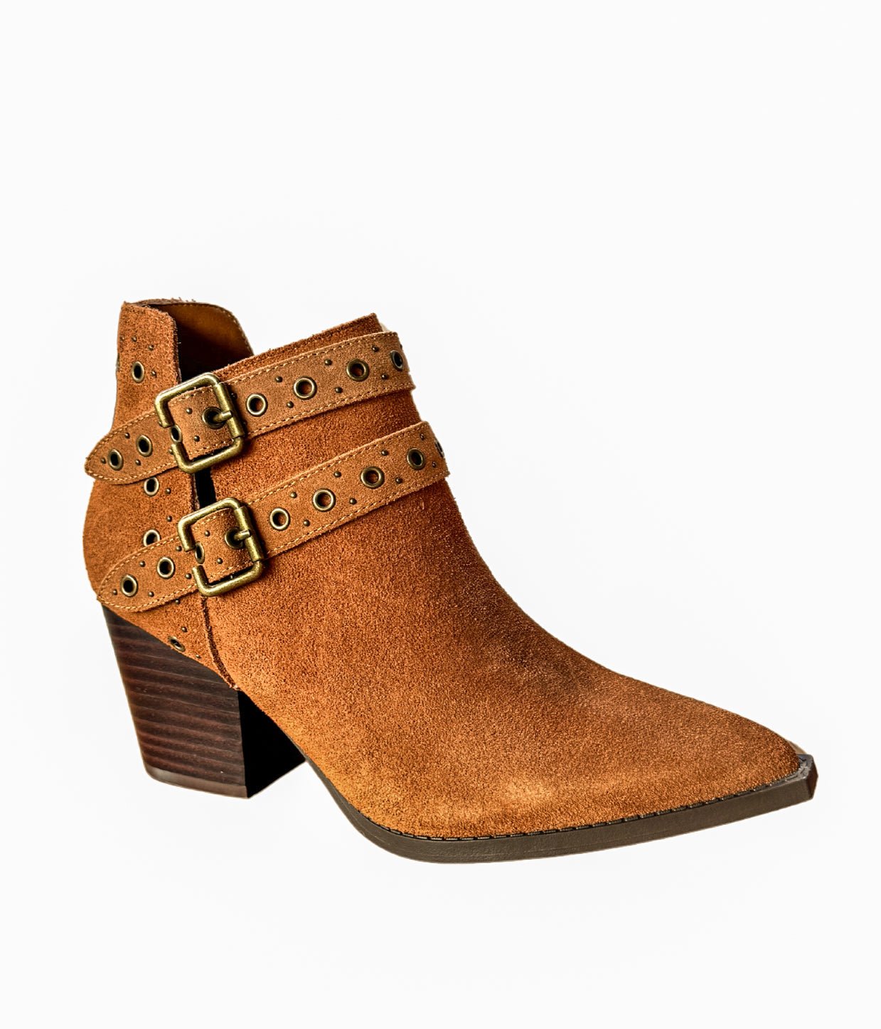 Elsa Leather Ankle Boot in Tan - Loving God