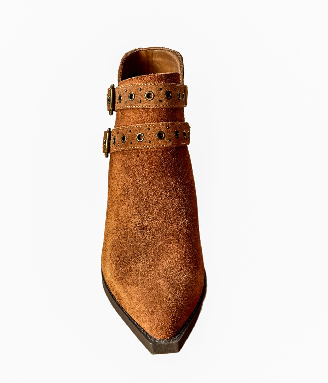 Elsa Leather Ankle Boot in Tan - Loving God