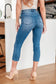 Emily High Rise Cool Denim Pull On Capri Jeans - Loving God