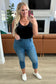 Emily High Rise Cool Denim Pull On Capri Jeans - Loving God