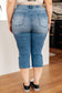 Emily High Rise Cool Denim Pull On Capri Jeans - Loving God