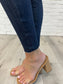 Fallon Mid Rise Adjustable Waist Raw Hem Skinny Jeans - Loving God