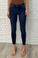Fallon Mid Rise Adjustable Waist Raw Hem Skinny Jeans - Loving God