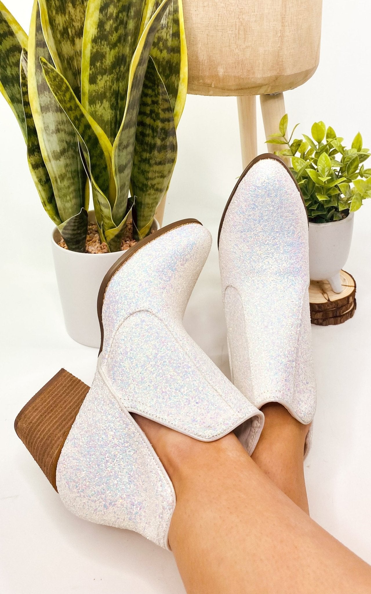 Fiera Booties in White - Loving God