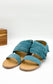 Fringe Star Sandal in Teal - Loving God