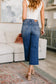 Hayes High Rise Wide Leg Crop Jeans - Loving God