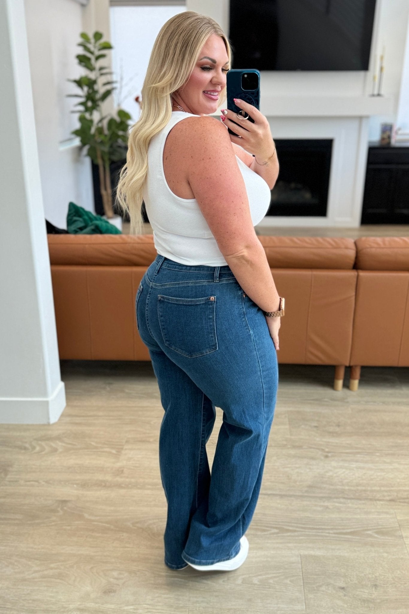 Hazel High Rise Vintage Wide Leg Jeans - Loving God