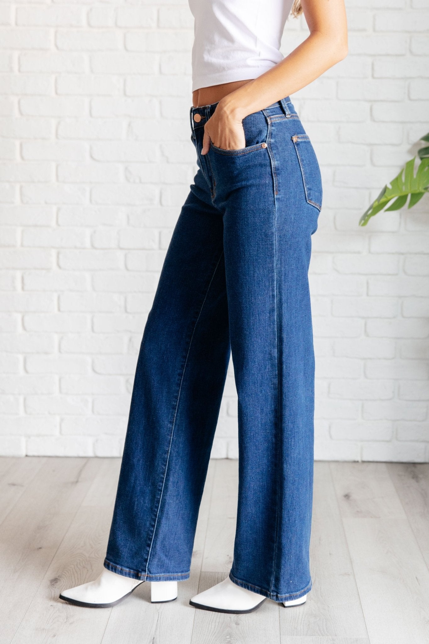 Hazel High Rise Vintage Wide Leg Jeans - Loving God