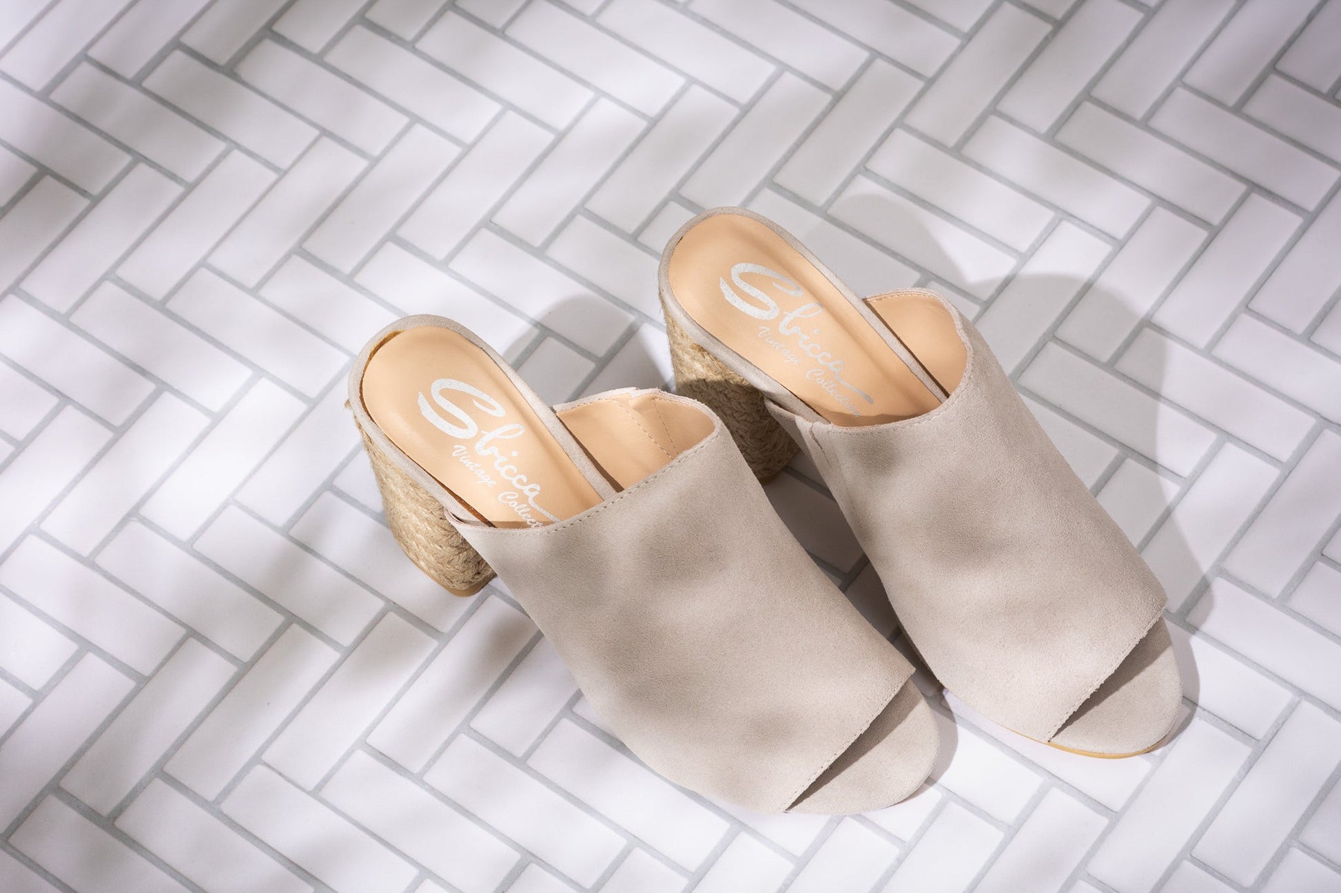 Helena Heeled Sandal in Ice Suede - Loving God