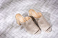 Helena Heeled Sandal in Ice Suede - Loving God