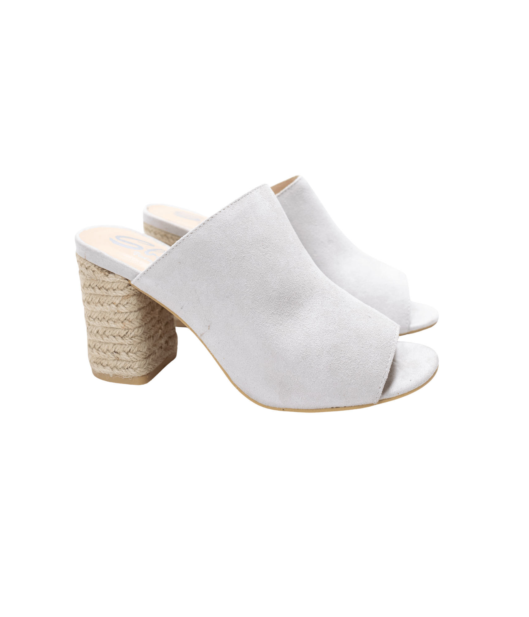 Helena Heeled Sandal in Ice Suede - Loving God