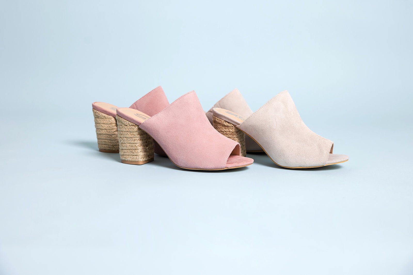 Helena Heeled Sandal in Ice Suede - Loving God
