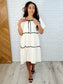 If This World Was Mine Tiered Half Sleeve Dress in Ivory - Loving God