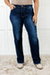 Jacqueline Mid Rise Frayed Hem Straight Leg Jean - Loving God