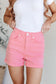 Jenna High Rise Control Top Cuffed Shorts in Pink - Loving God