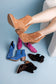 Journee Ankle Boots in Magenta - Loving God