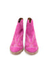 Journee Ankle Boots in Magenta - Loving God